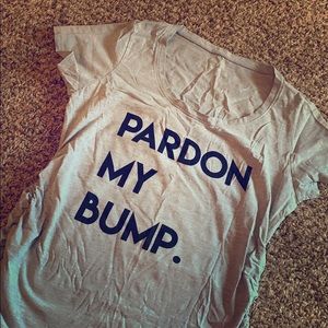 Pardon My Bump. Graphic maternity Tee